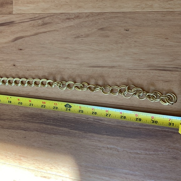 Vintage Gold Woven Pearl/ Chain Belt - Picture 4 of 5